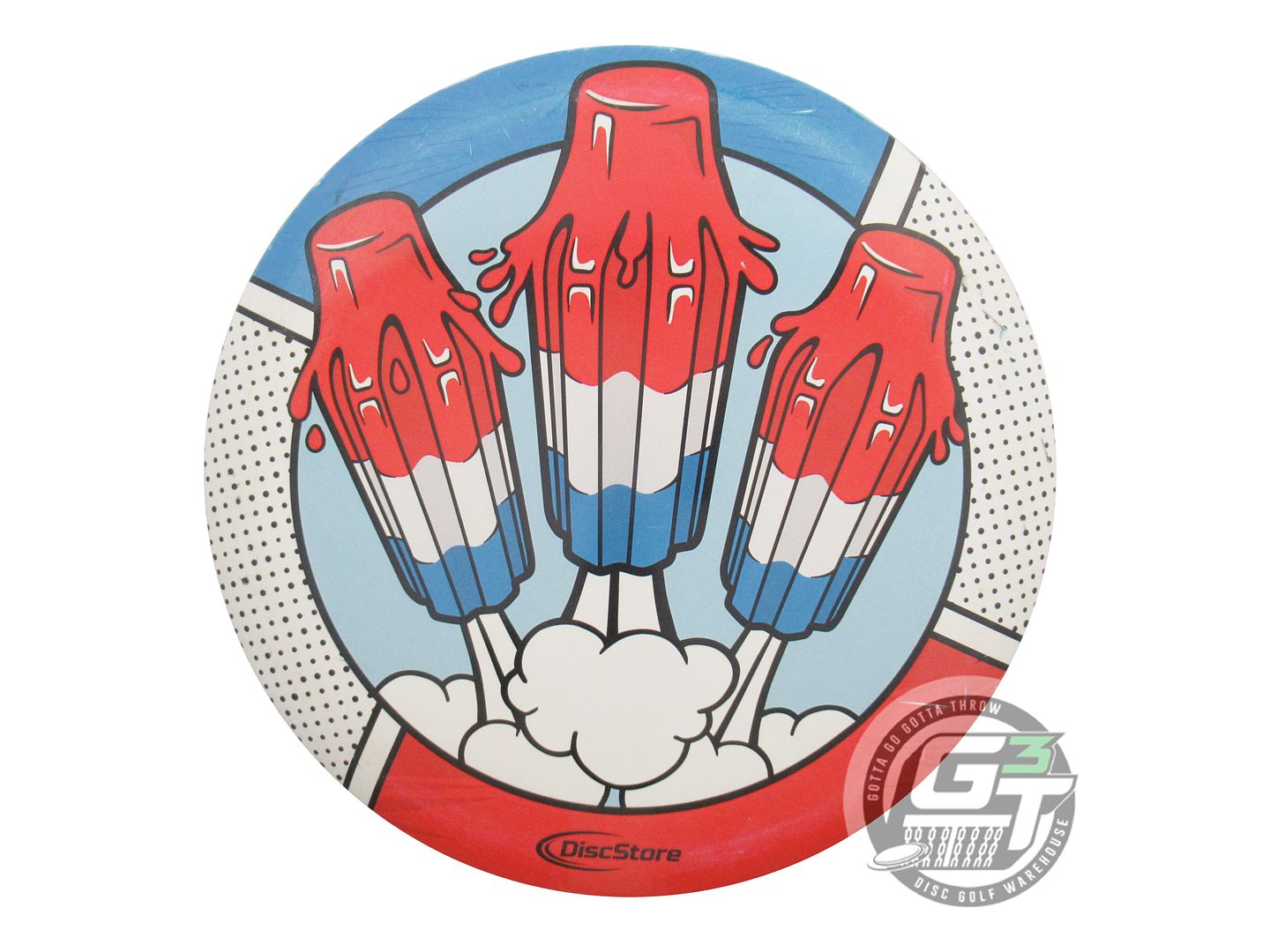 USED Discraft SuperColor ESP Buzzz 180g ROCKET POP Midrange Golf Disc