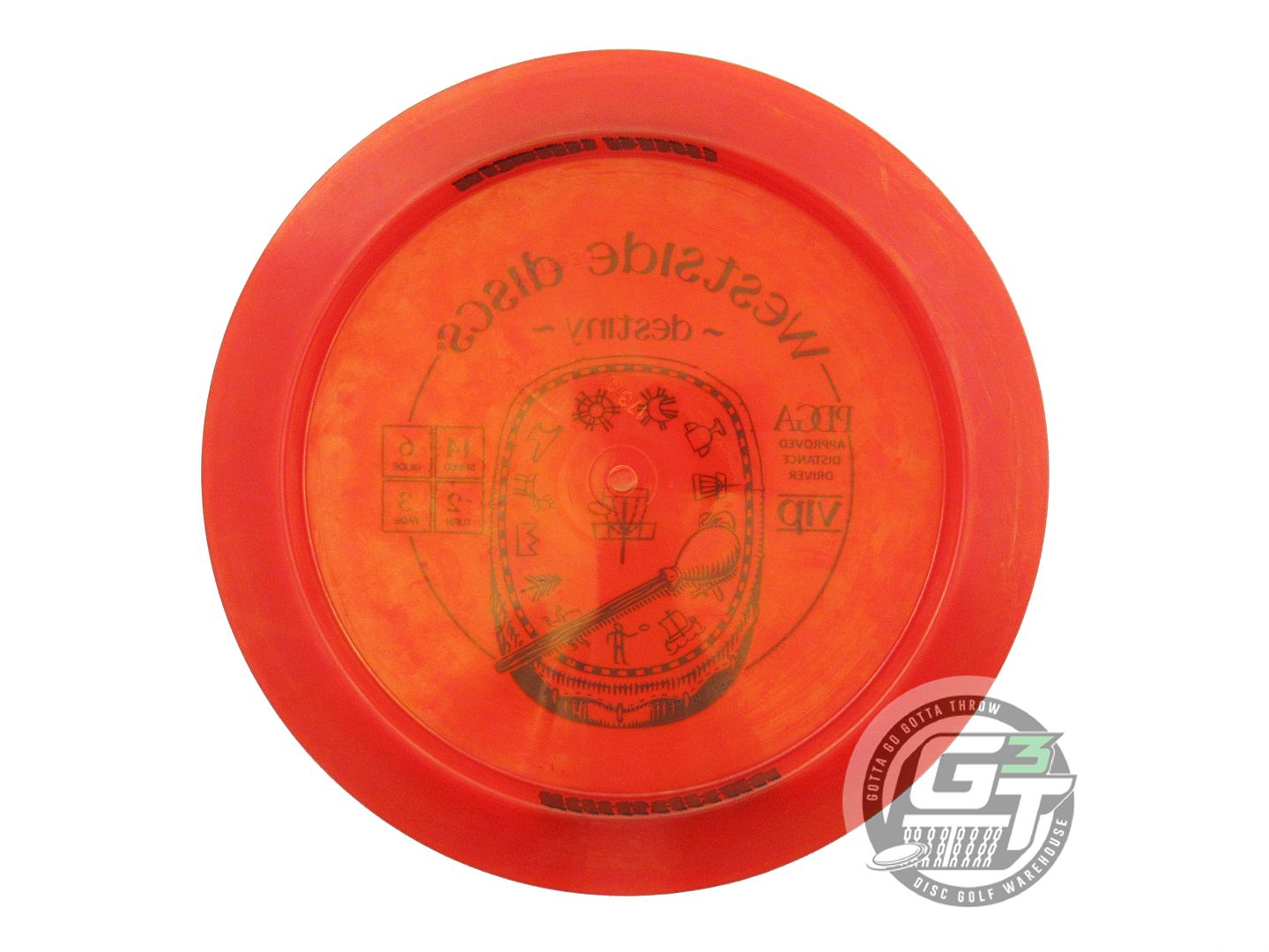 USED Westside Discs VIP Destiny 173g Red Black Stamp Distance Driver Golf Disc