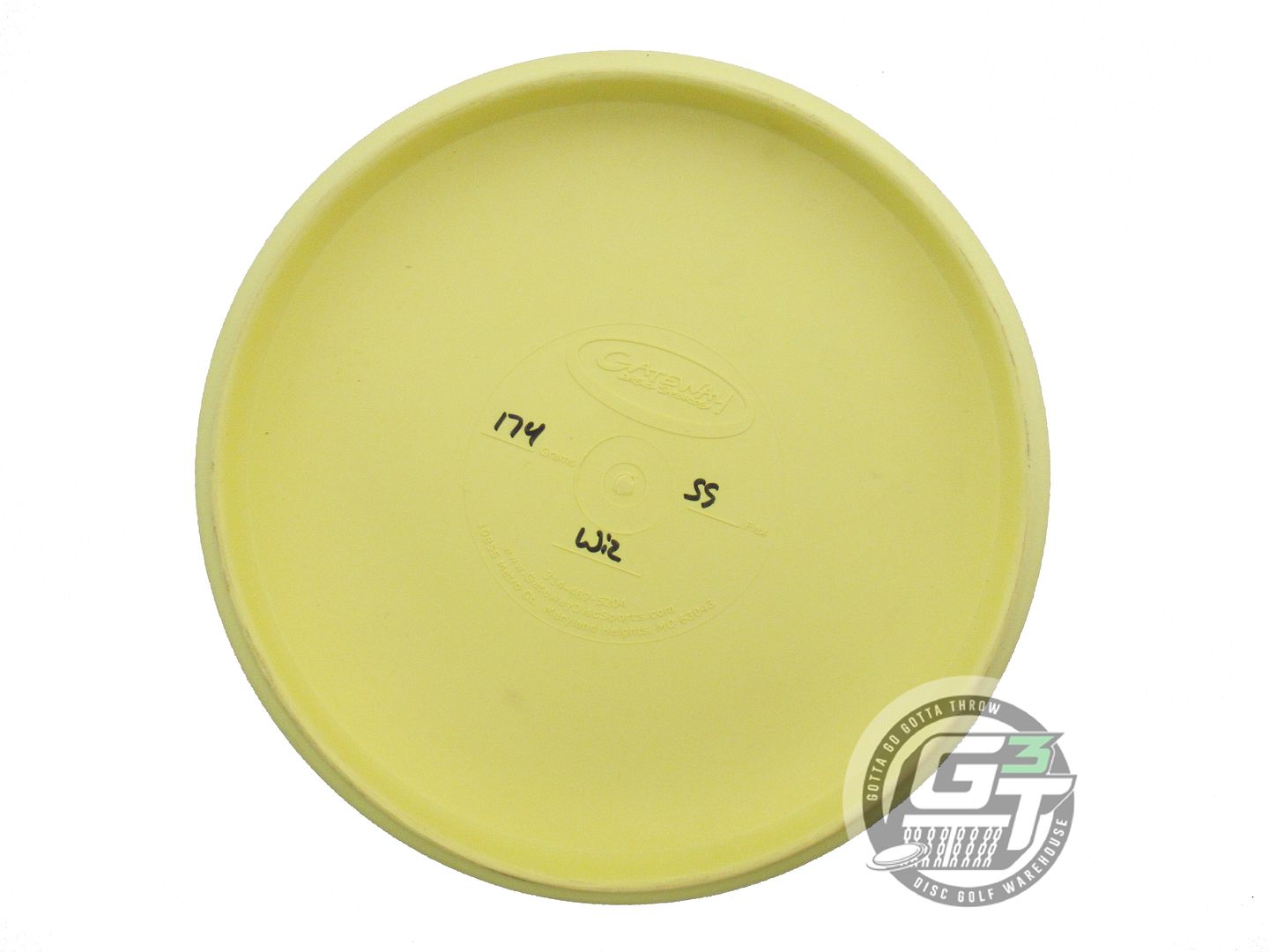 USED Gateway SureGrip Super Soft Wizard 174g Yellow Green Foil Putter Golf Disc