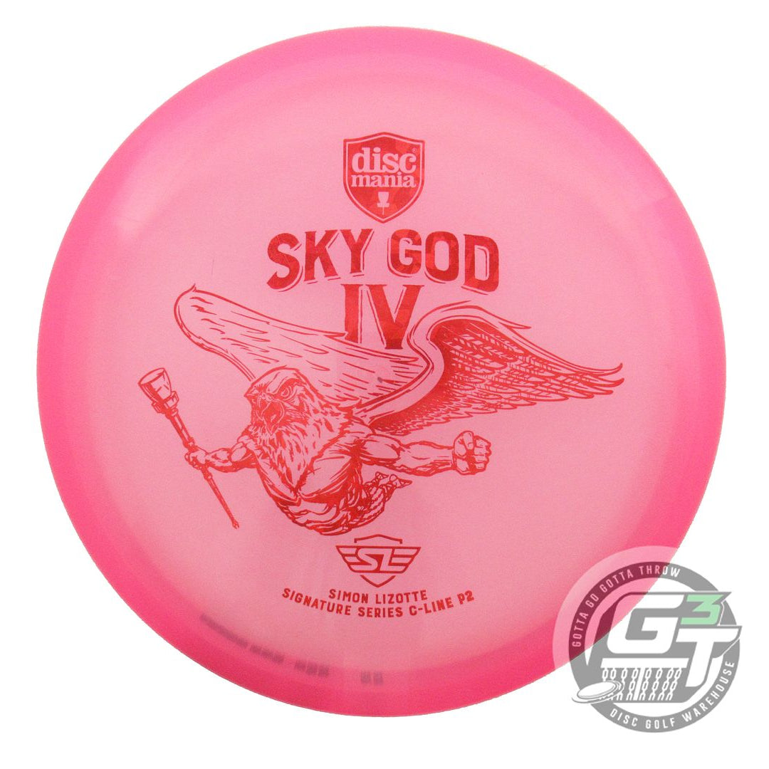 USED DiscMania SKY GOD 4 C-Line P2 174g Pink Red Shatter Foil Putter Golf Disc