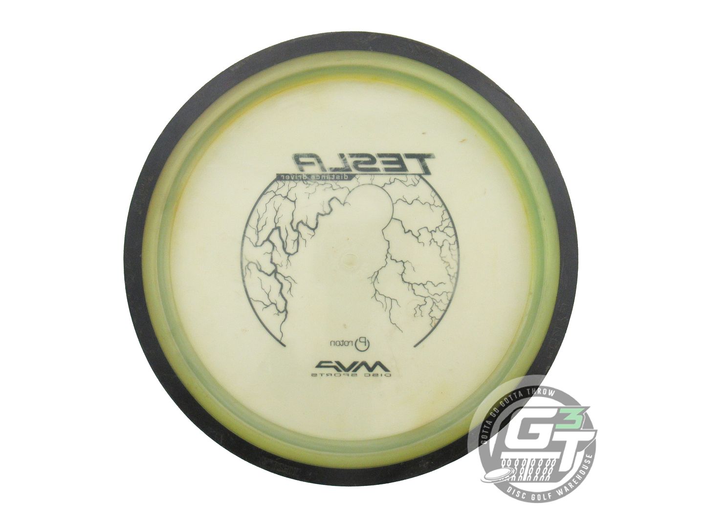 USED MVP Disc Sports Proton Tesla 174g Lt. Yellow Distance Driver Golf Disc