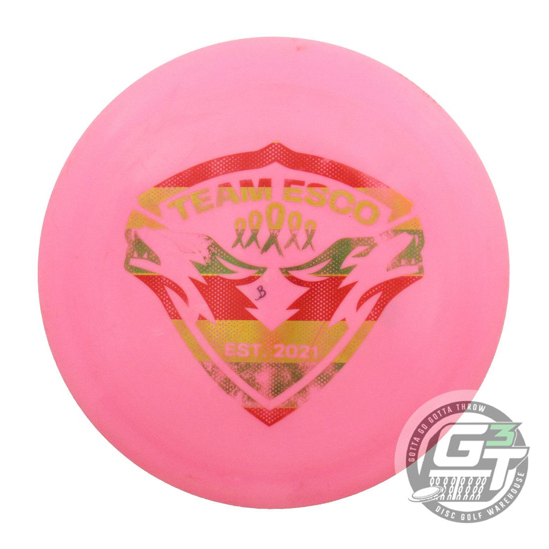 USED Dynamic Discs Fuzion Raider 174g Pink Rasta Foil Distance Driver Golf Disc