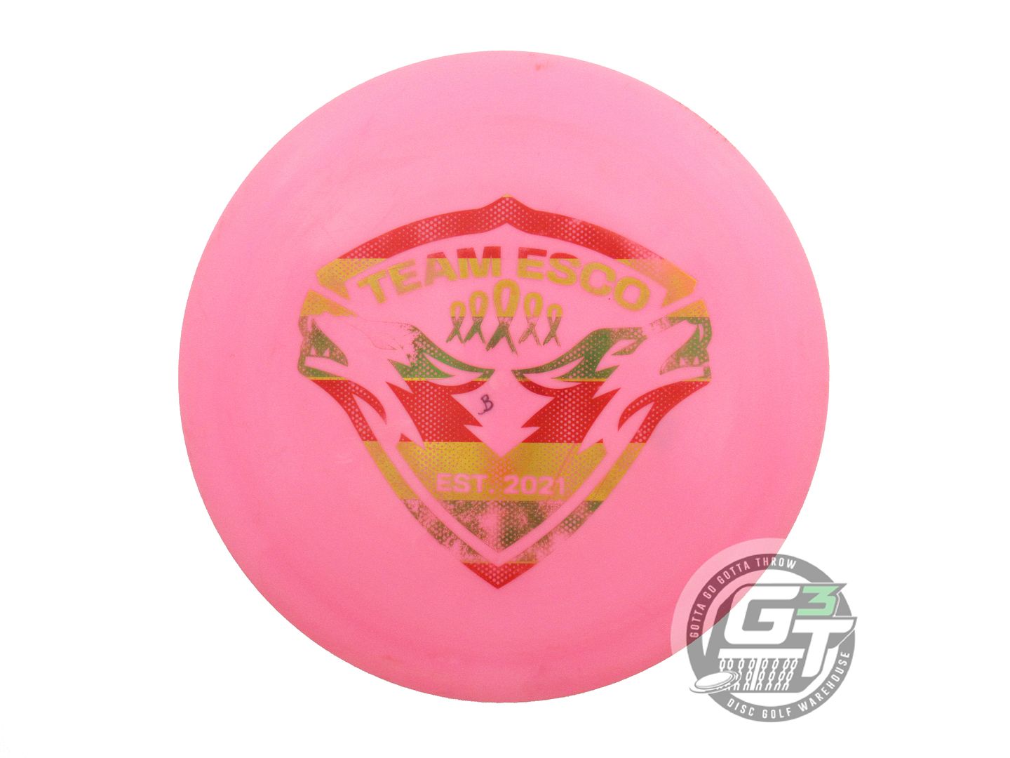 USED Dynamic Discs Fuzion Raider 174g Pink Rasta Foil Distance Driver Golf Disc