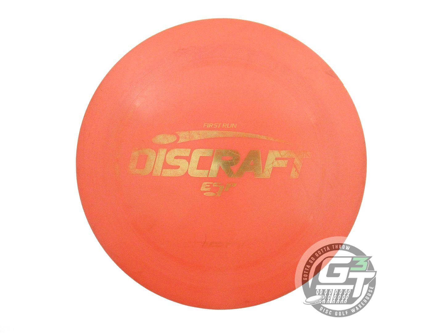 USED Discraft FIRST RUN ESP Crank 175g Orange Gold Foil Distance Driver Disc
