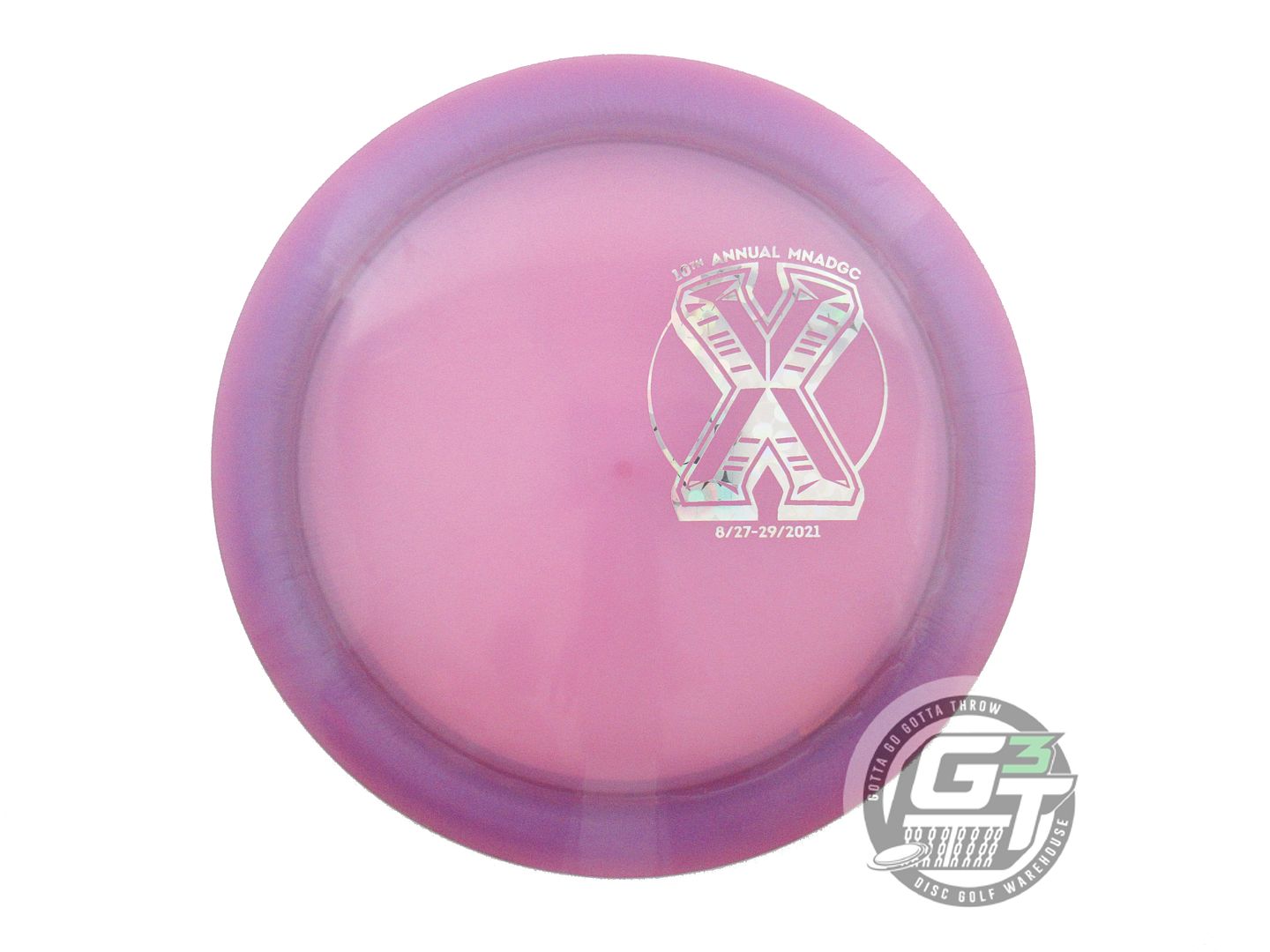 USED Discraft Z Nuke 177g Lilac Silver Flower Foil Distance Driver Golf Disc