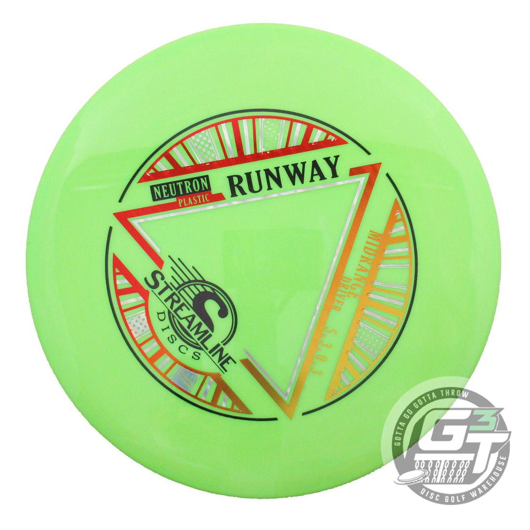 USED Streamline Discs Neutron Runway 174g Lime Distance Driver Golf Disc
