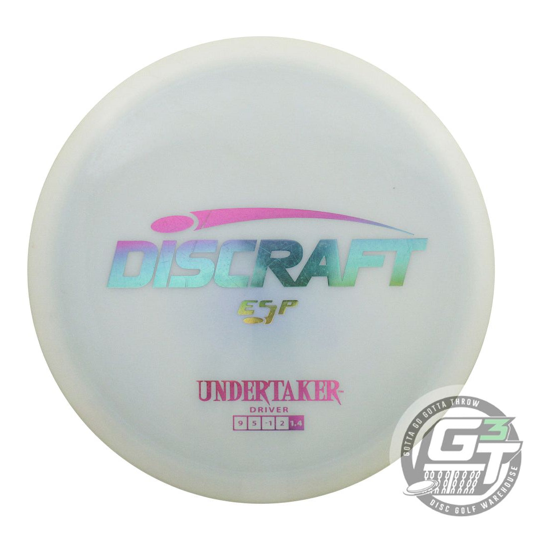 USED Discraft ESP Undertaker 173g Sky Blue Sunset Foil Distance Driver Golf Disc