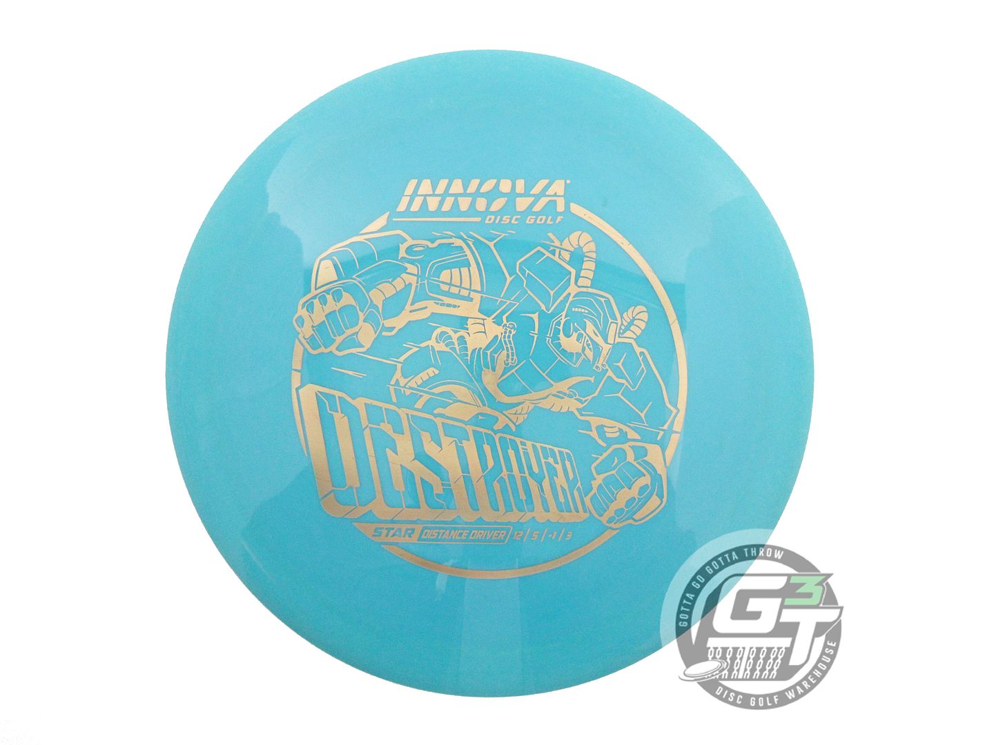 USED Innova Star Destroyer 162g Teal Gold Foil Distance Driver Golf Disc