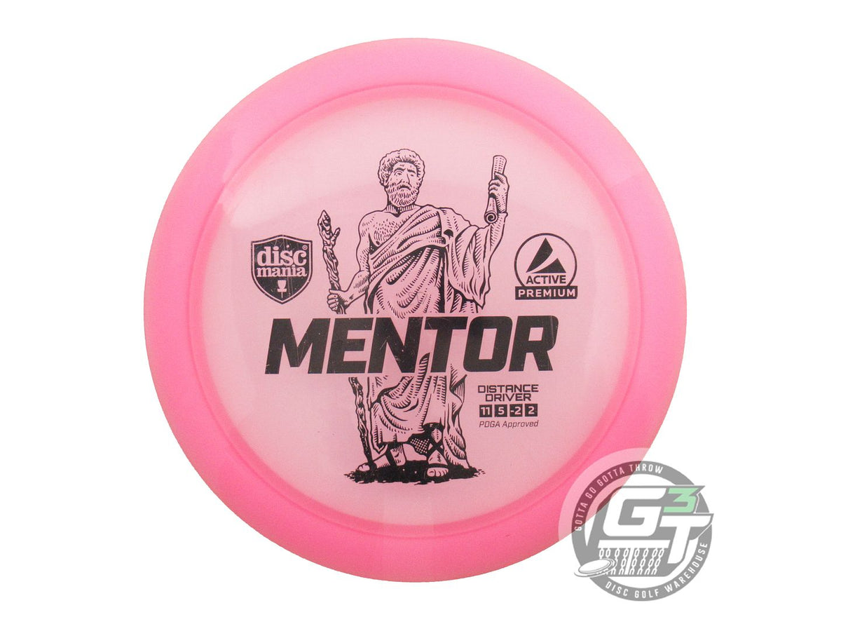 USED DiscMania Active Premium Mentor 173g Pink Black Stamp Distance Driver Disc