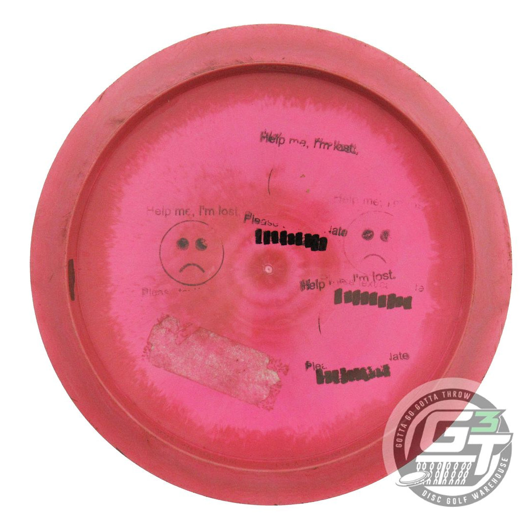 USED Discraft ESP Avenger SS 175g Red-Pink Shamrock Foil Distance Driver Disc