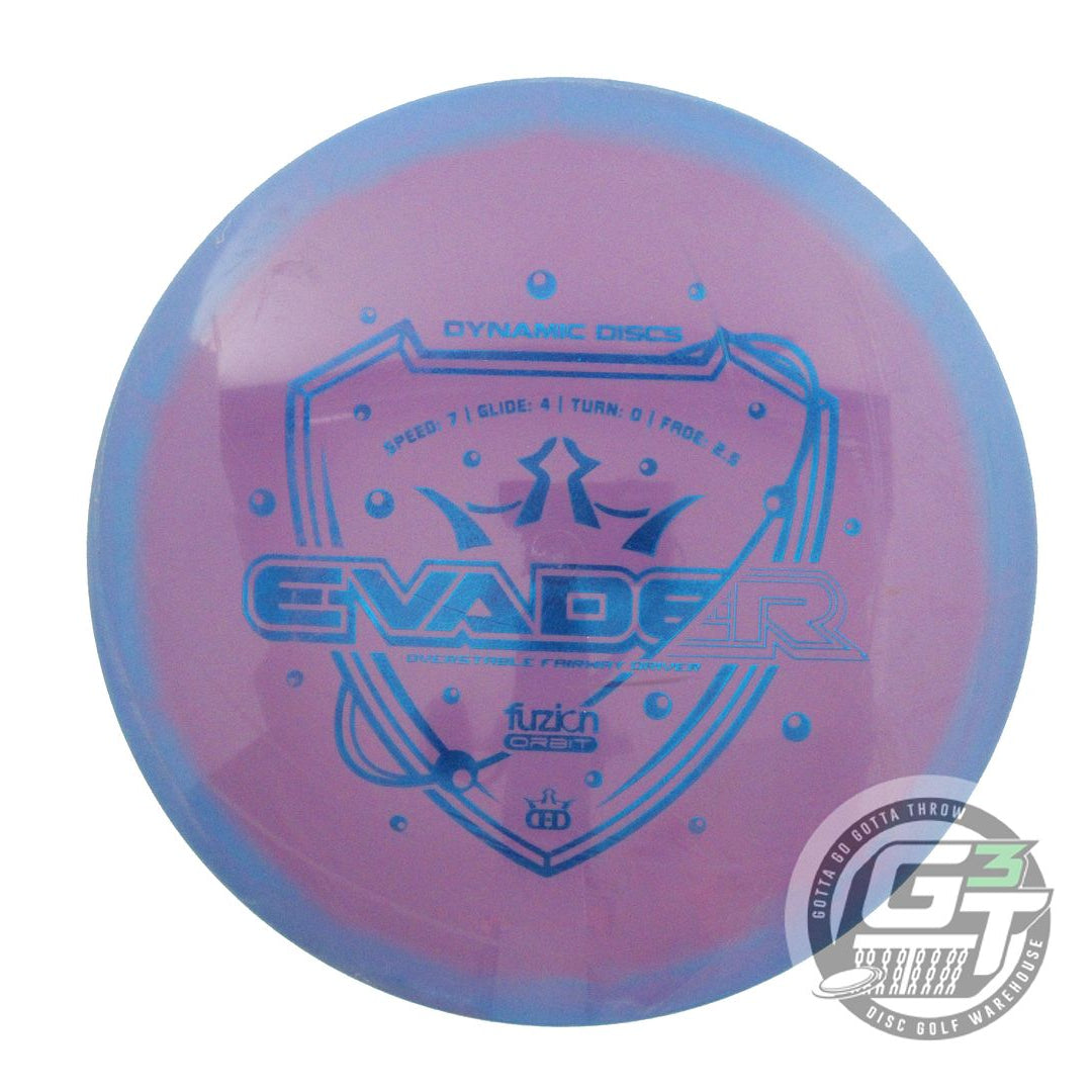 USED Dynamic Discs Fuzion Orbit Evader 173g Blue-Purple Fairway Driver Golf Disc