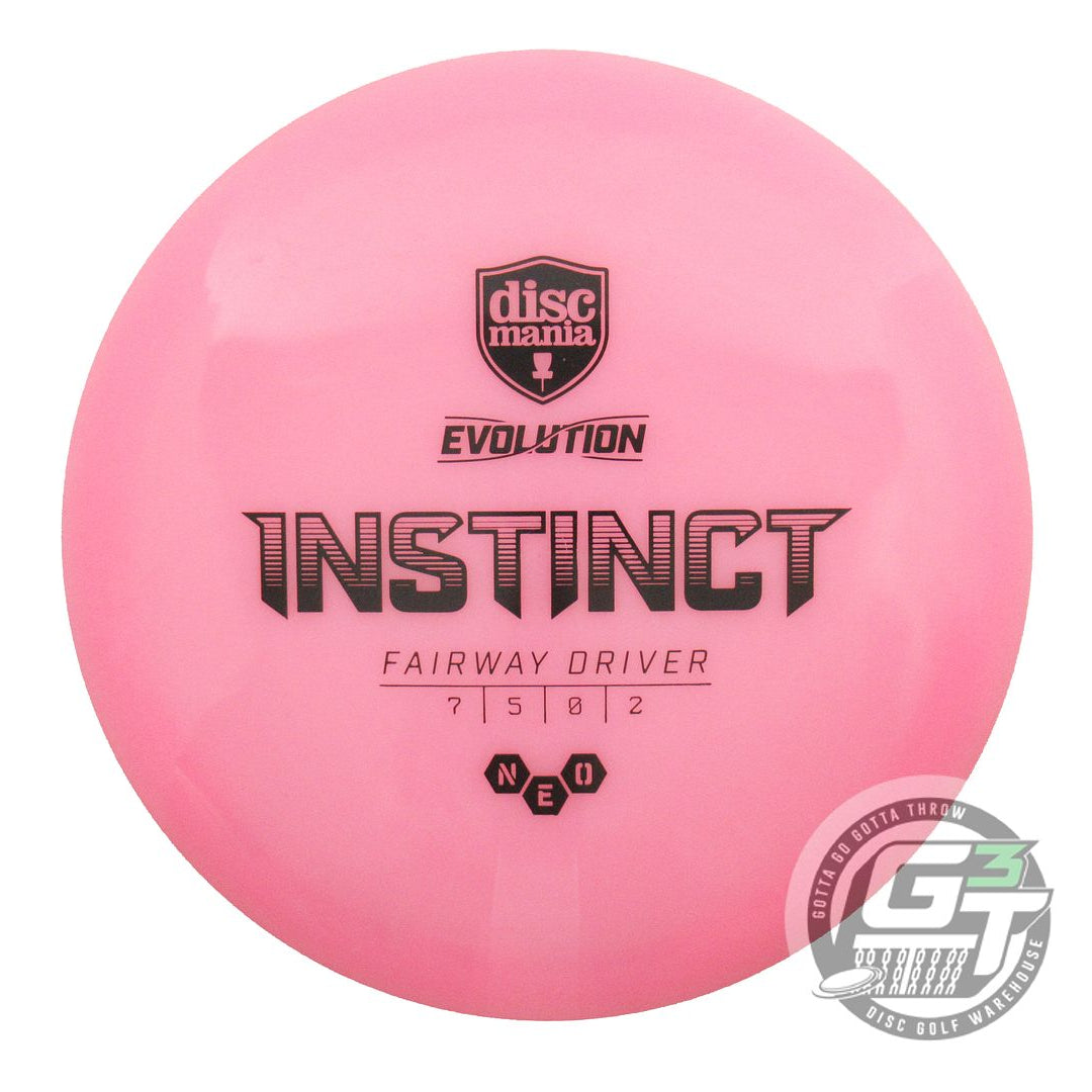 USED DiscMania Neo Instinct 176g Pink Black Stamp Fairway Driver Golf Disc