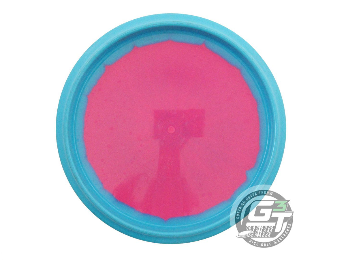 USED Dynamic Discs Fuzion Orbit Justice 176g Teal-Pink Wiped Stamp Midrange Disc