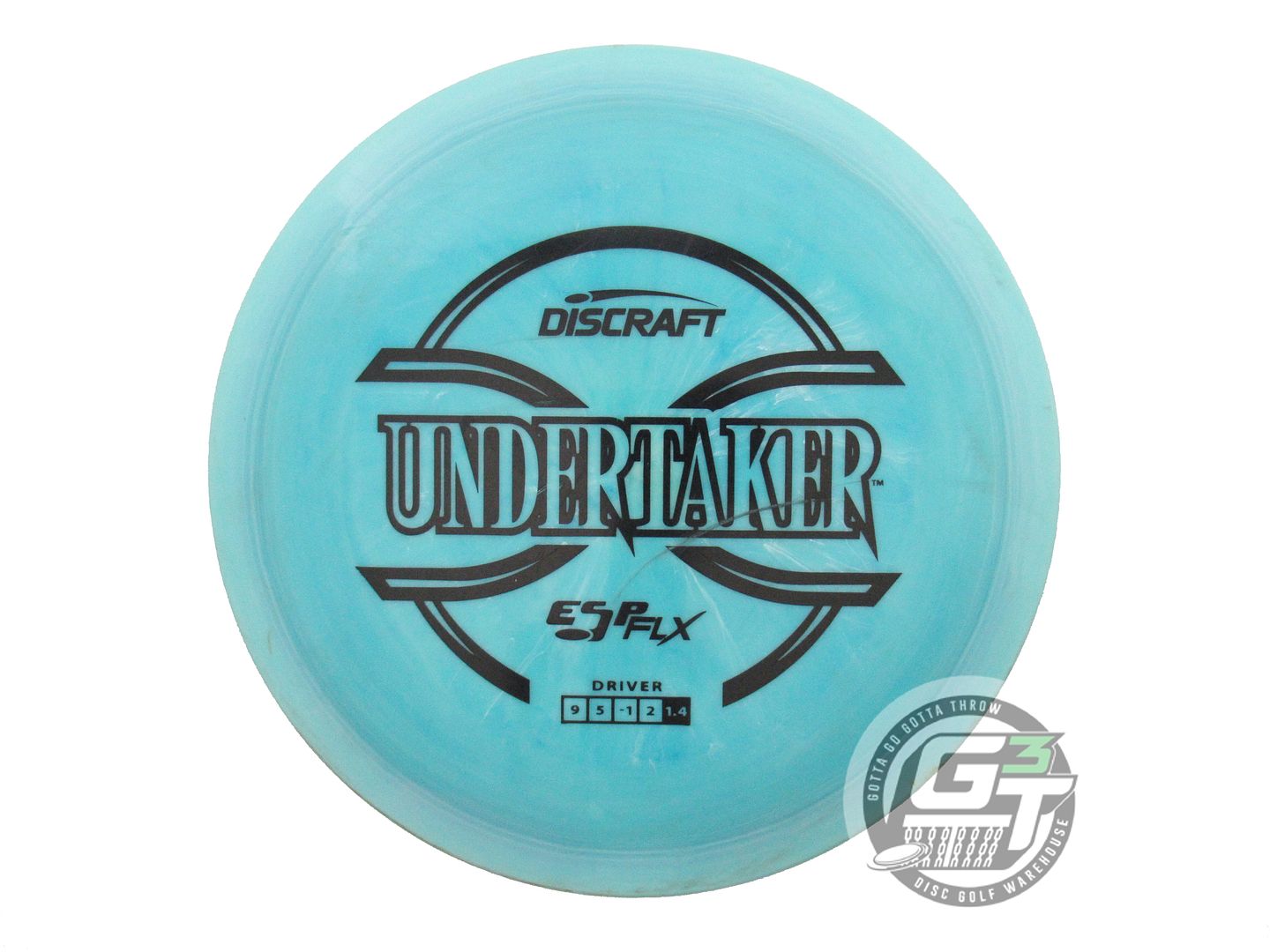 USED Discraft ESP FLX Undertaker 173g Teal Black Stamp Distance Driver Golf Disc