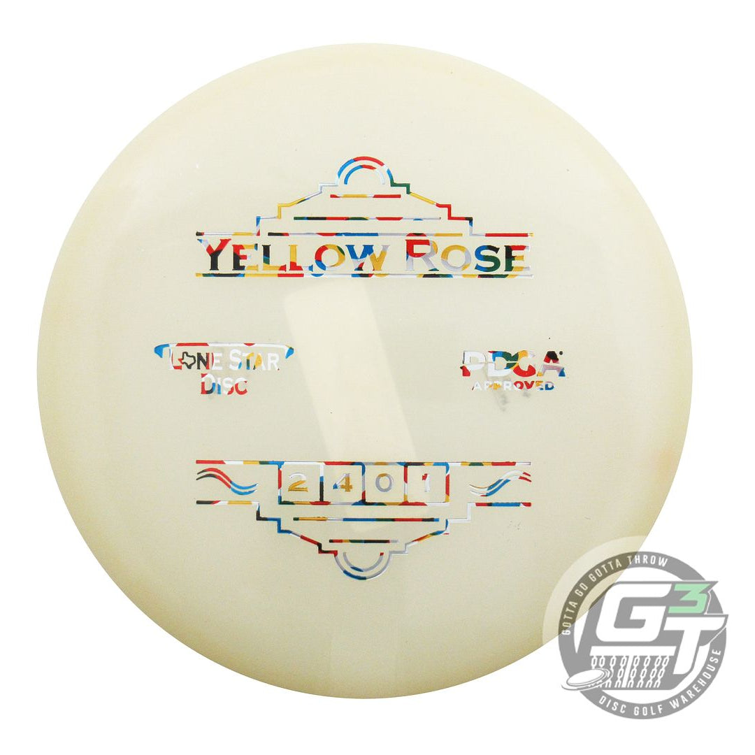 Lone Star Glow Bravo Yellow Rose Putter Golf Disc (Individually Listed)