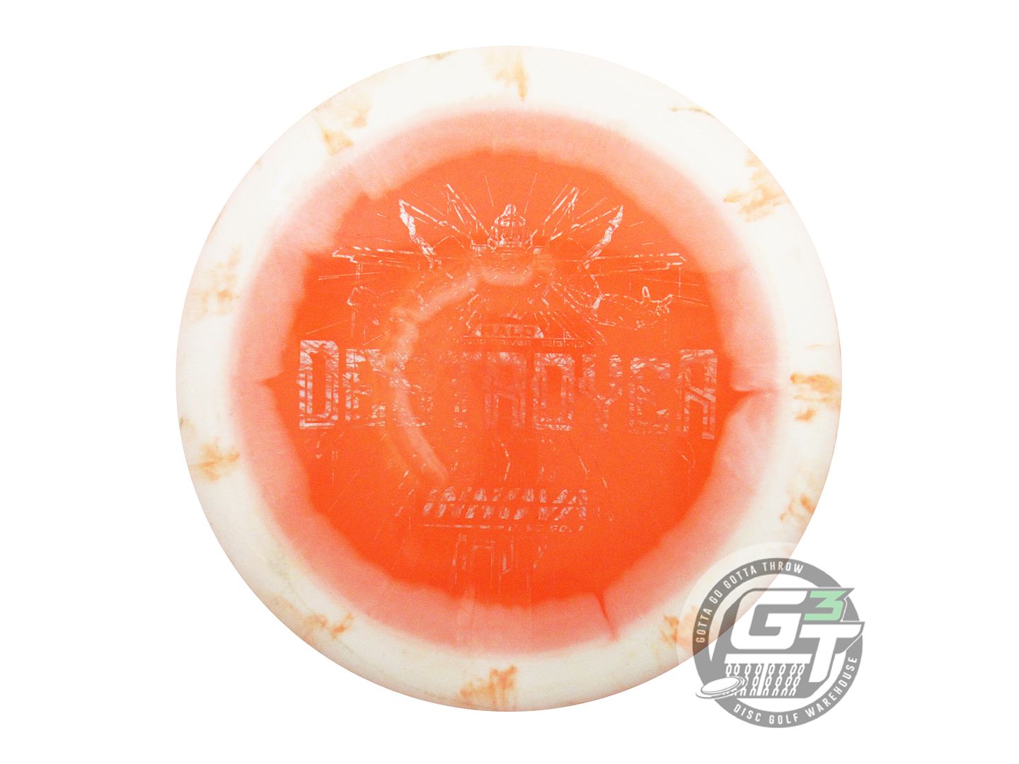 USED Innova Halo Star Destroyer 159g White-Orange Distance Driver Golf Disc
