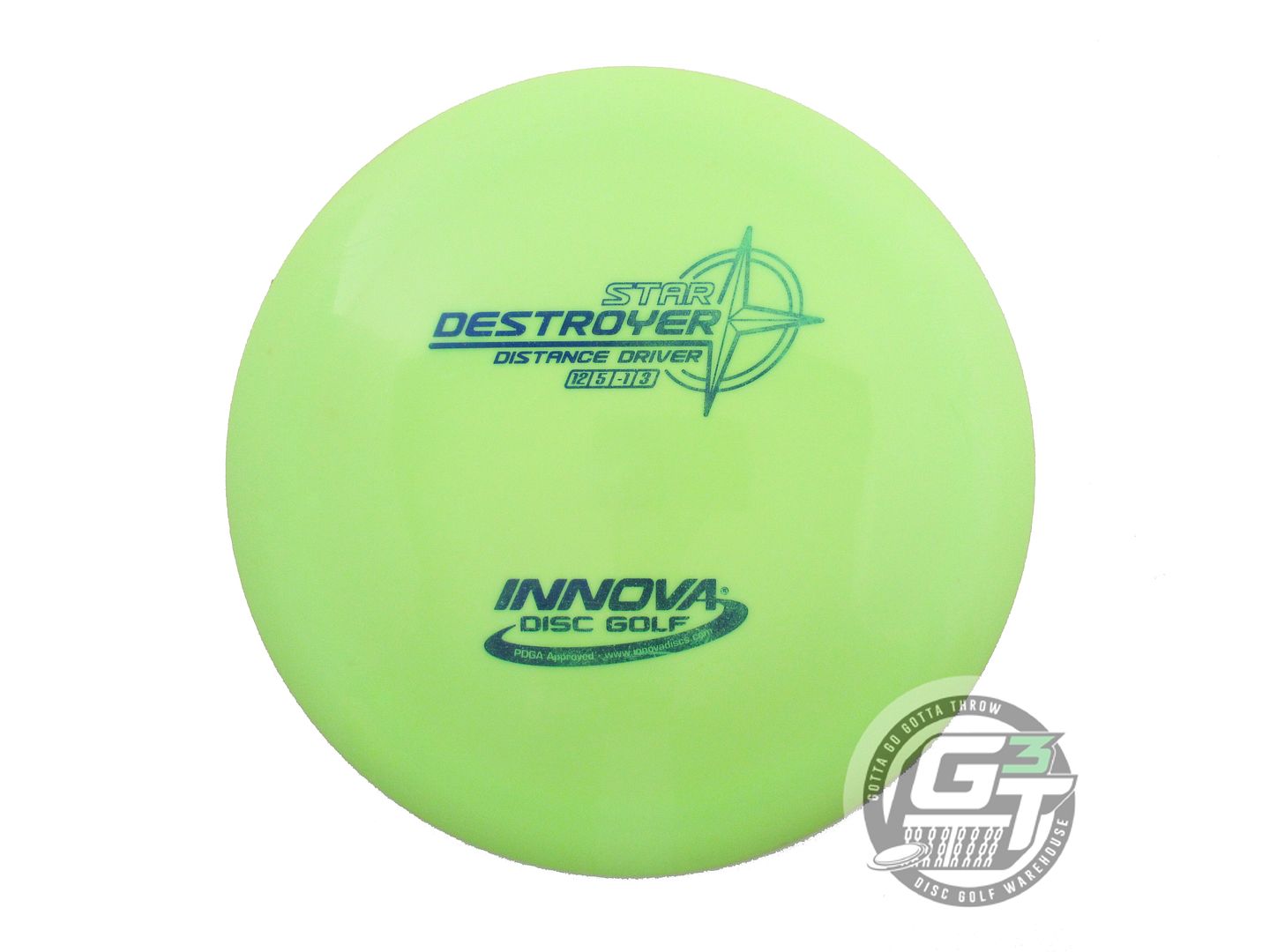 USED Innova Star Destroyer 170g Lime Blue Stamp Distance Driver Golf Disc