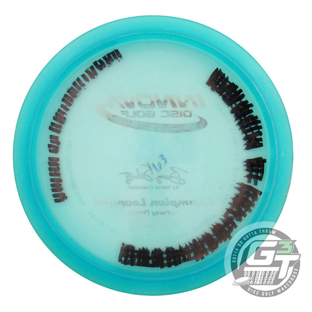 USED Innova Champion Leopard 163g Teal Red Glitter Foil Fairway Driver Golf Disc