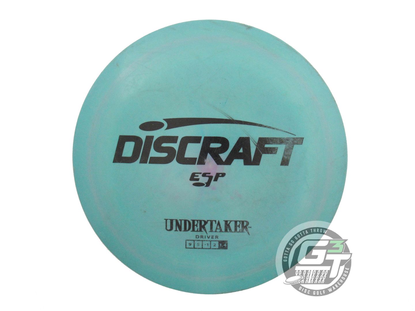 USED Discraft ESP Undertaker 173g Green Black Stamp Distance Driver Golf Disc