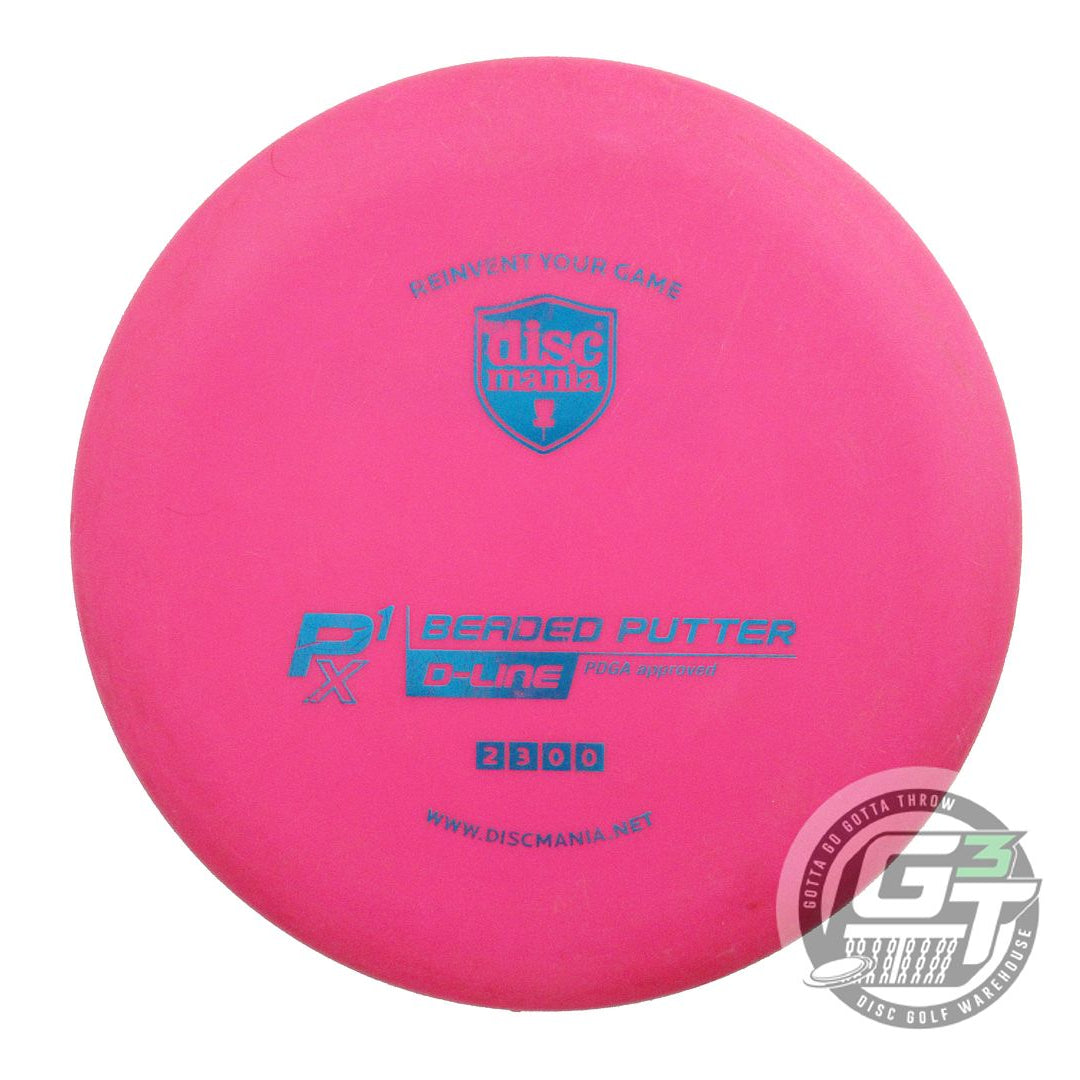 USED DiscMania D-Line P1x 175g Pink Blue Foil Putter Golf Disc