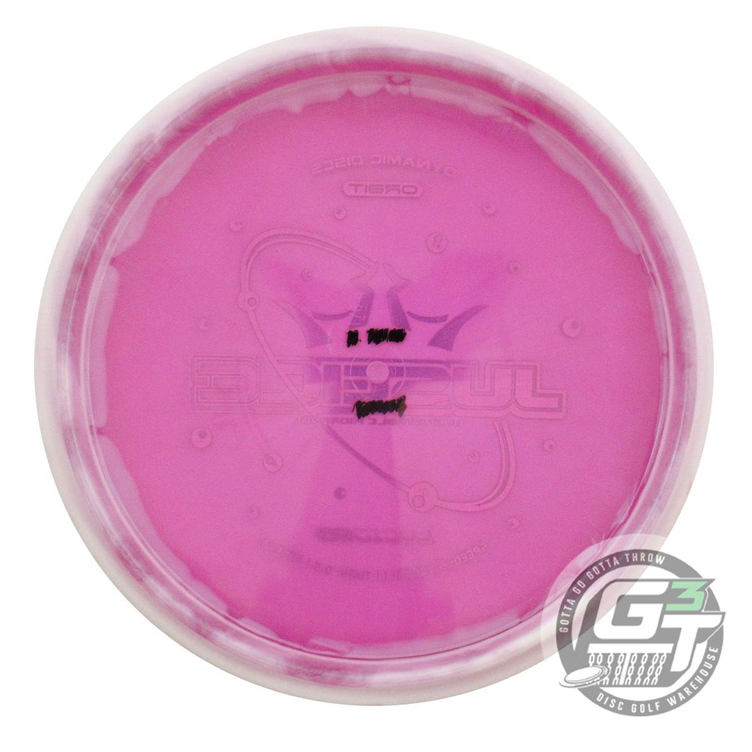 USED Dynamic Discs Lucid Ice Orbit Justice 176g White-Purple Midrange Golf Disc