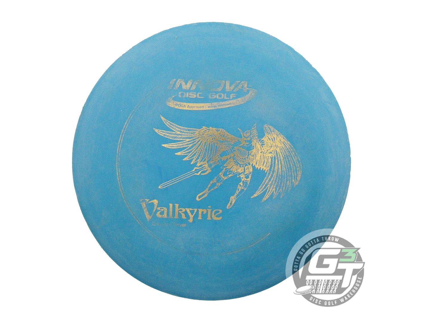 USED Innova DX Valkyrie 166g Blue Gold Foil Distance Driver Golf Disc