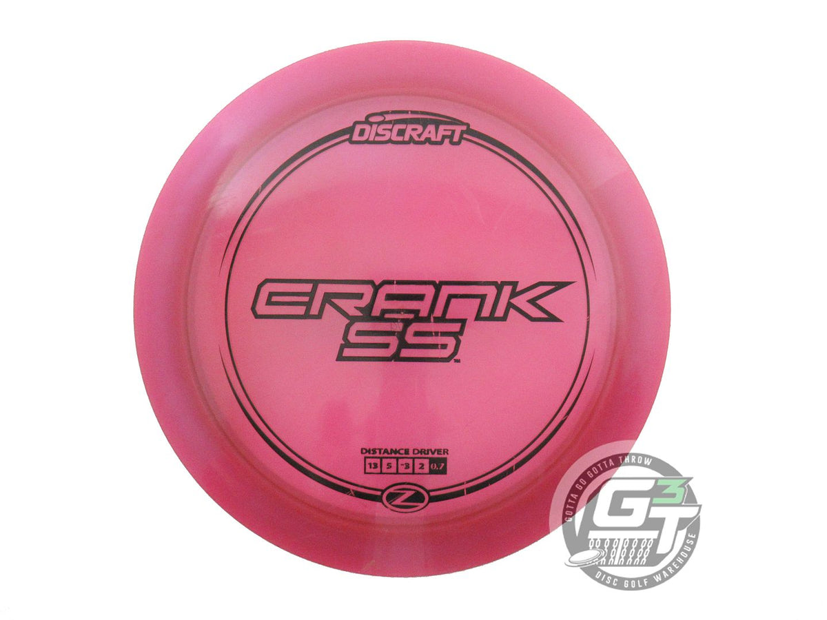 USED Discraft Z Crank SS 178g Pink Black Stamp Distance Driver Golf Disc