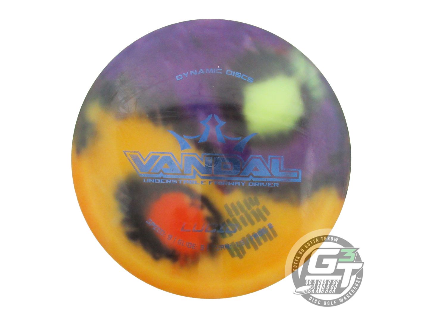 USED Dynamic Discs MyDye Lucid Vandal 174g Yin Yang Distance Driver Golf Disc