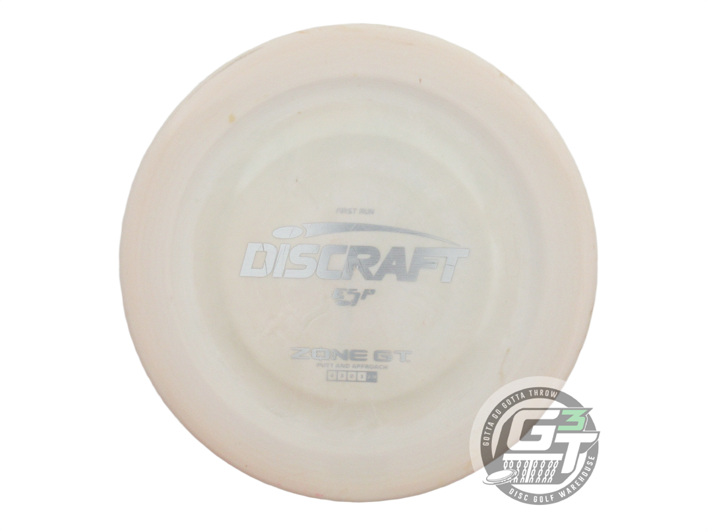 USED Discraft FIRST RUN ESP Zone GT 175g Peach Silver Stamp Putter Golf Disc