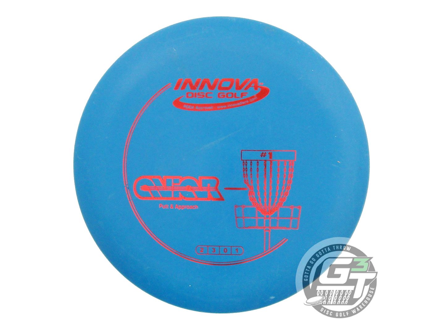 USED Innova DX Aviar 148g Blue Red Foil Putter Golf Disc