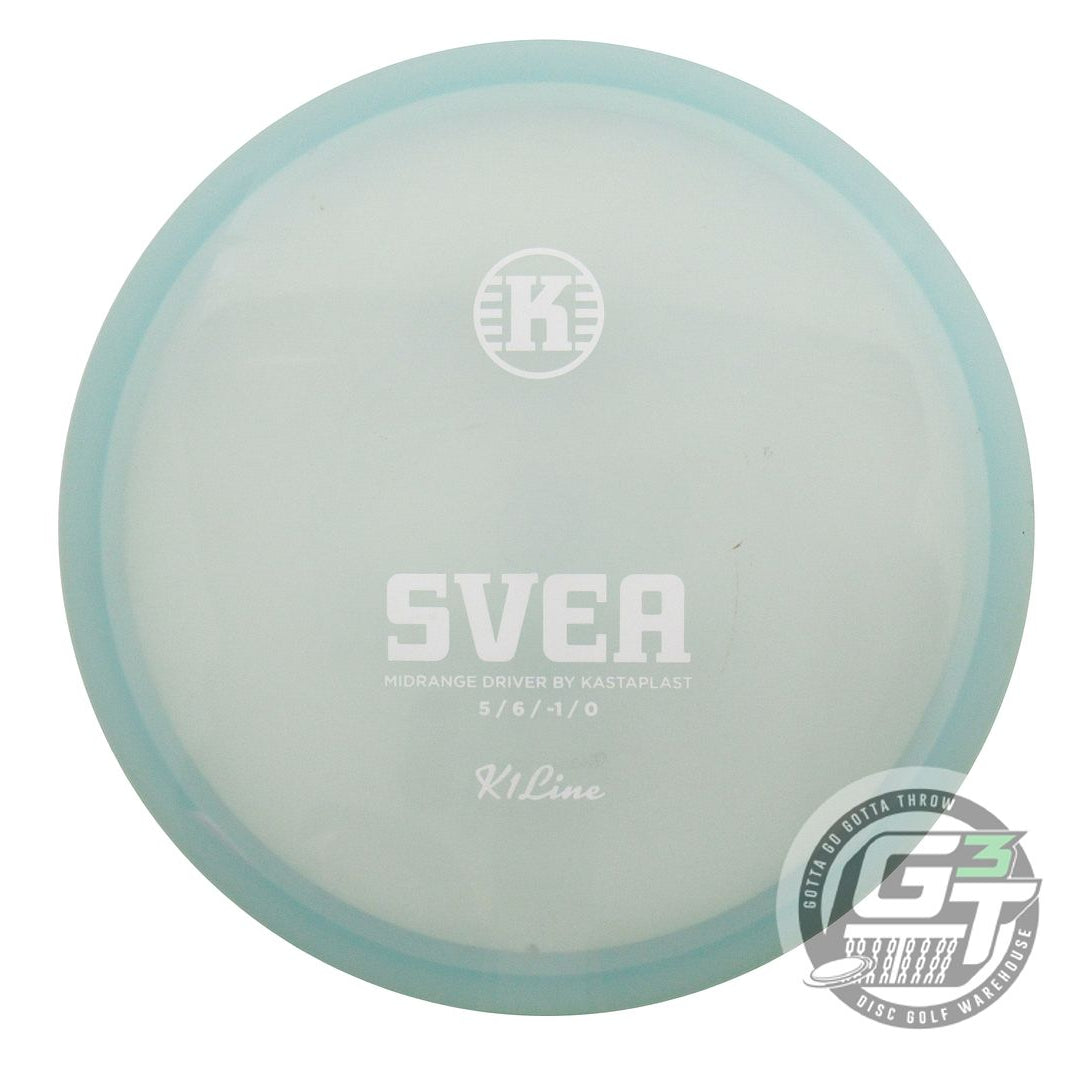 USED Kastaplast K1 Svea 179g Mint Blue White Stamp Midrange Golf Disc