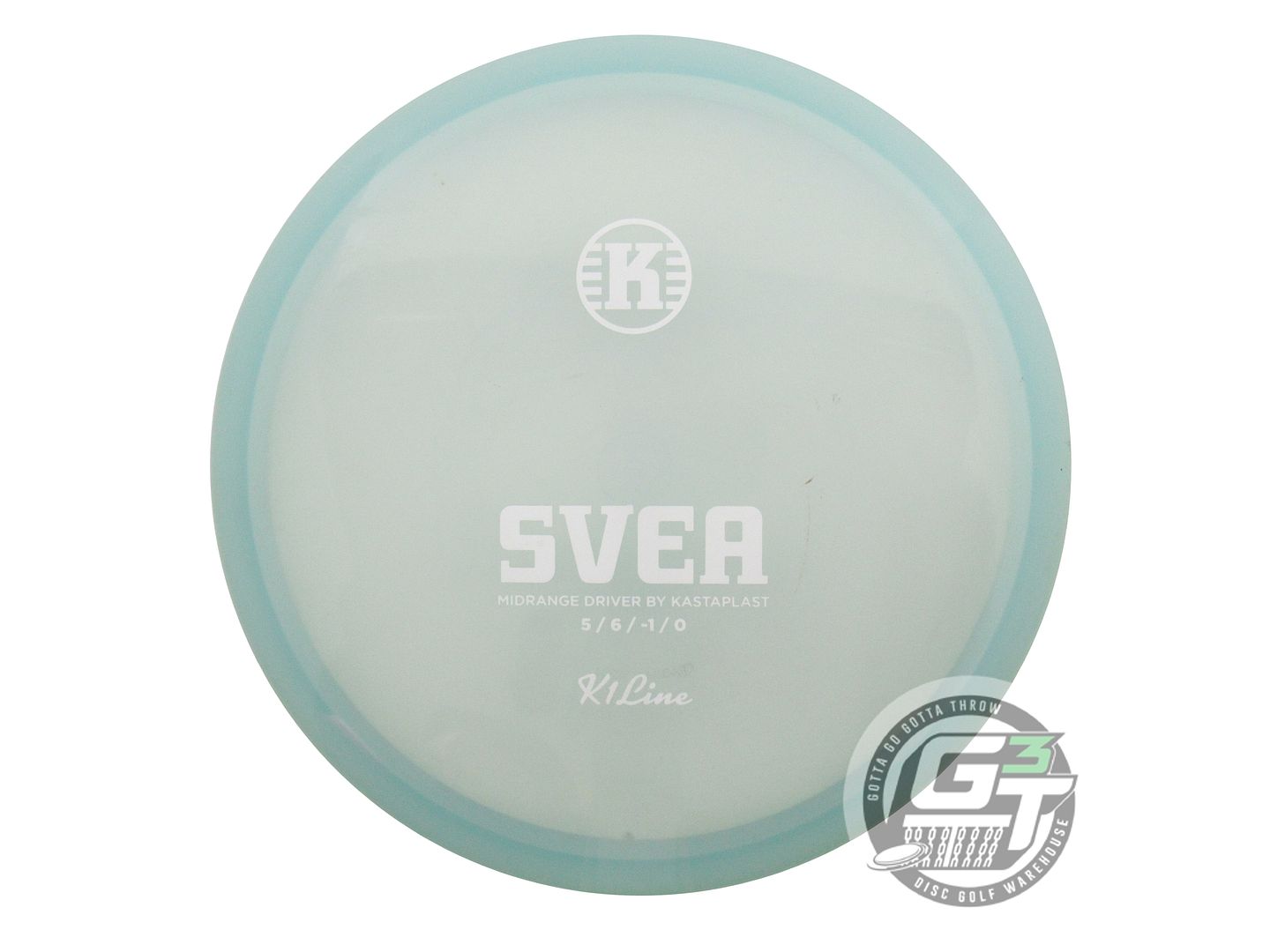 USED Kastaplast K1 Svea 179g Mint Blue White Stamp Midrange Golf Disc