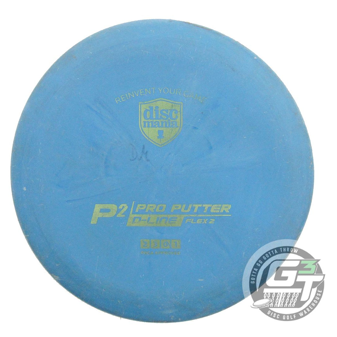 USED DiscMania D-Line Flex 2 P2 174g Blue Lime Foil Putter Golf Disc
