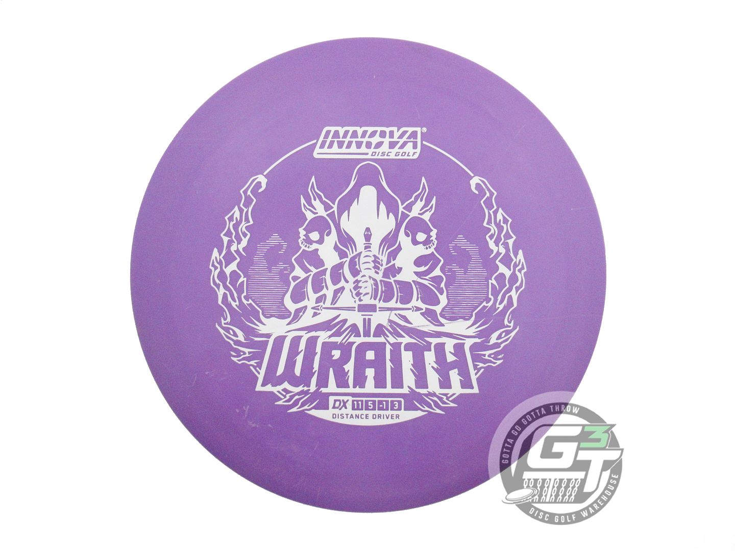USED Innova DX Wraith 160g Purple White Stamp Distance Driver Golf Disc