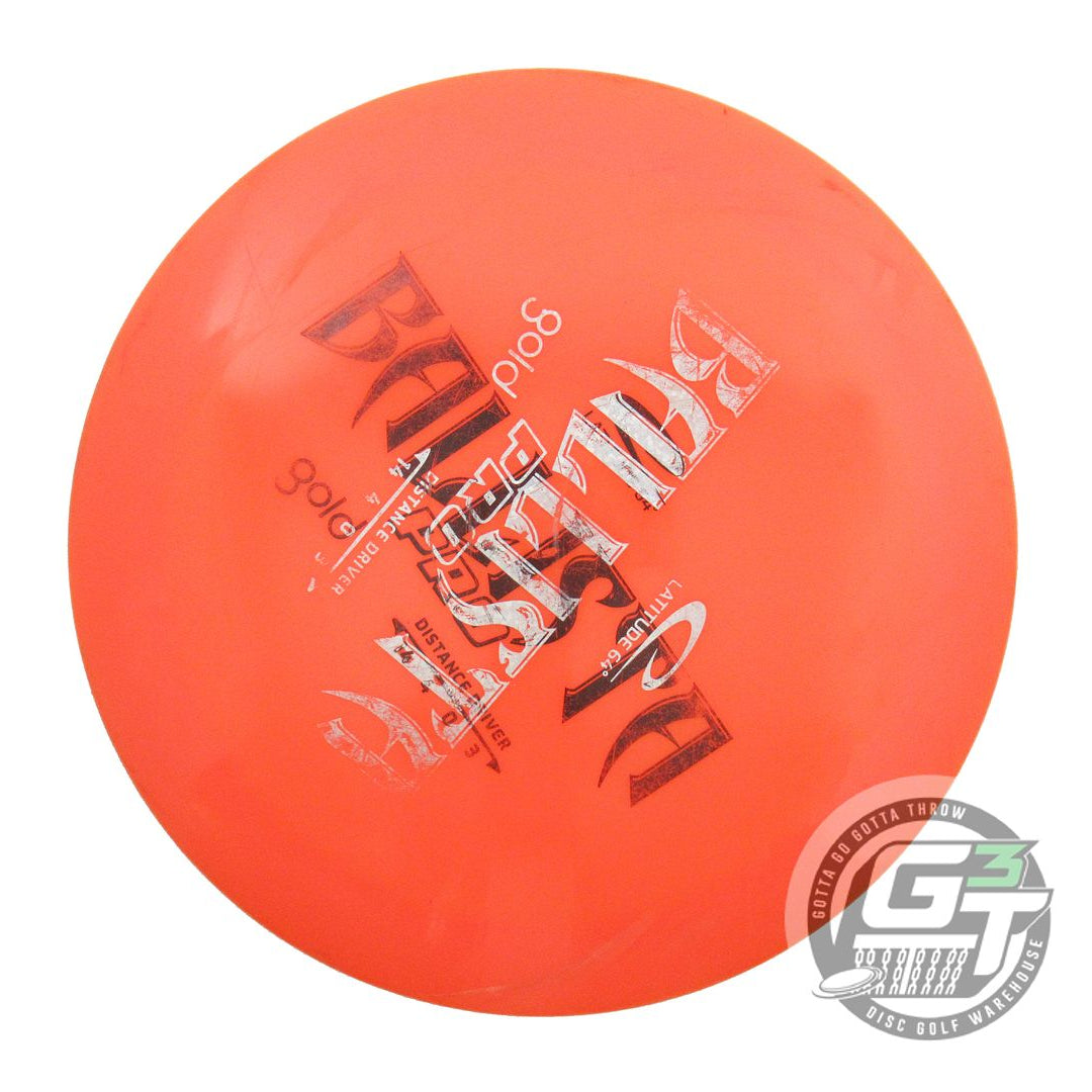 USED Latitude 64 X-OUT Gold Ballista Pro 173g Orange Distance Driver Golf Disc