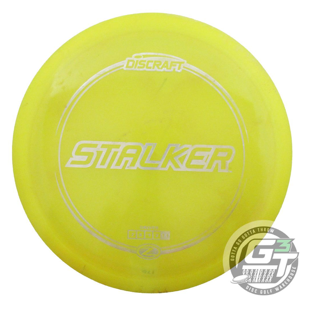 USED Discraft Z Stalker 176g Yellow Silver Star Foil Fairway Driver Golf Disc