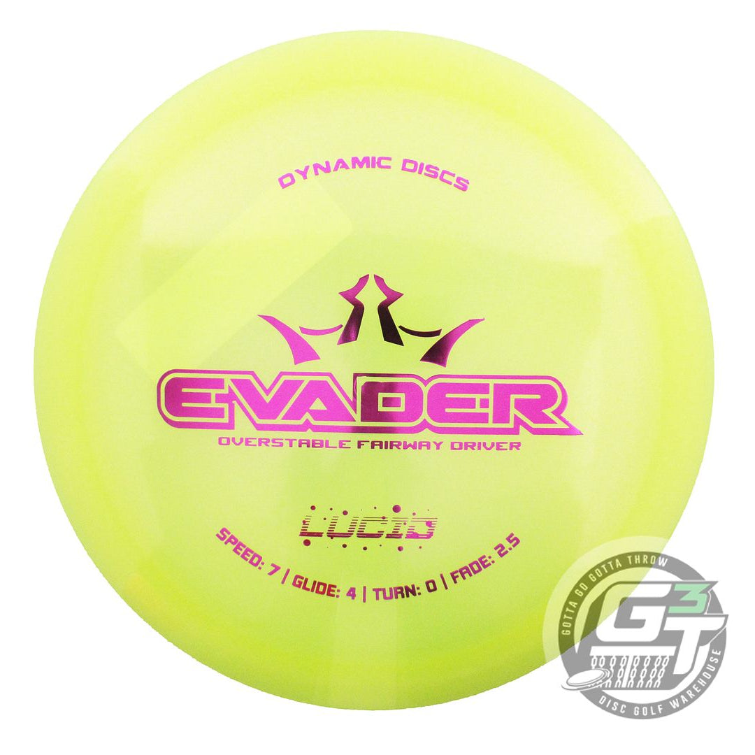 Dynamic Discs Glimmer Lucid Evader Fairway Driver Golf Disc (Individually Listed)