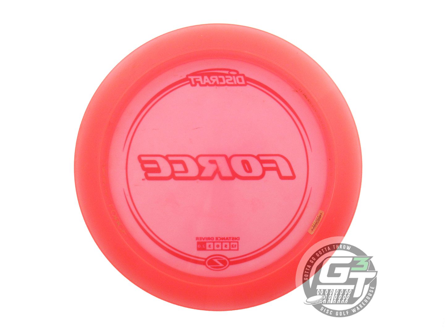 USED Discraft Z Force 175g Pink Red Foil Distance Driver Golf Disc