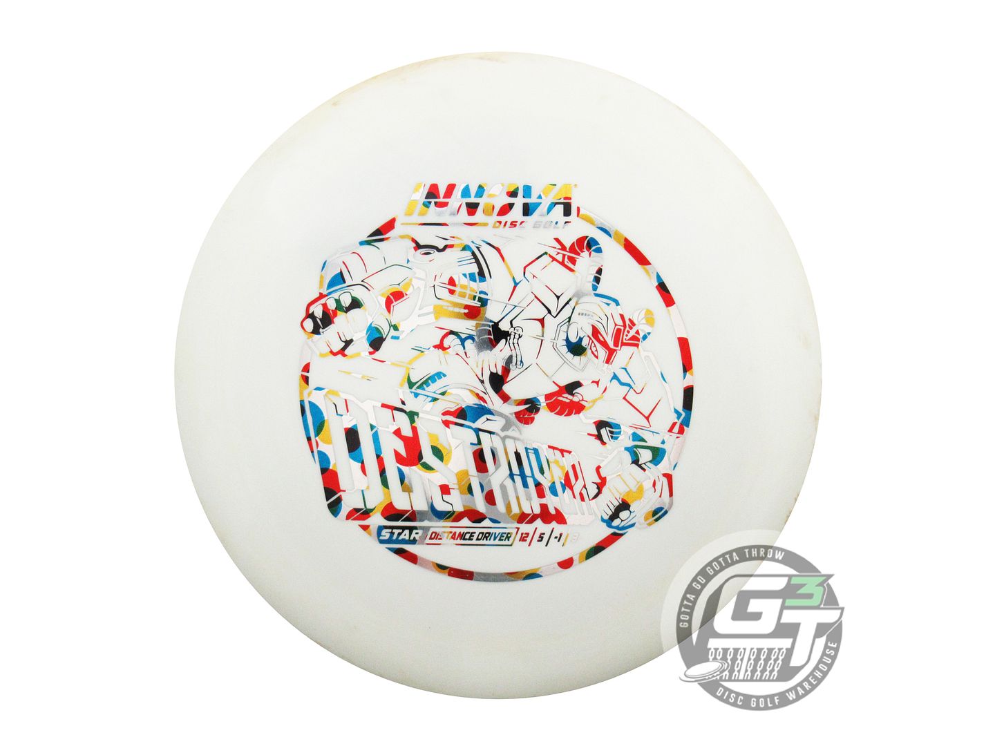 USED Innova Star Destroyer 172g White Wonder Bread Foil Distance Driver Disc