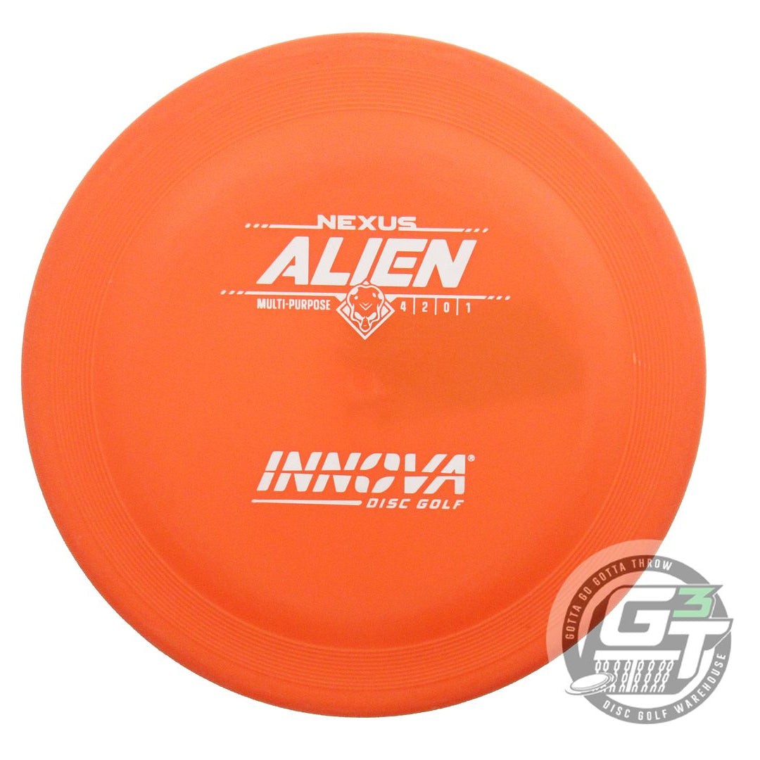 USED Innova Nexus Alien 177g Orange White Stamp Midrange Golf Disc