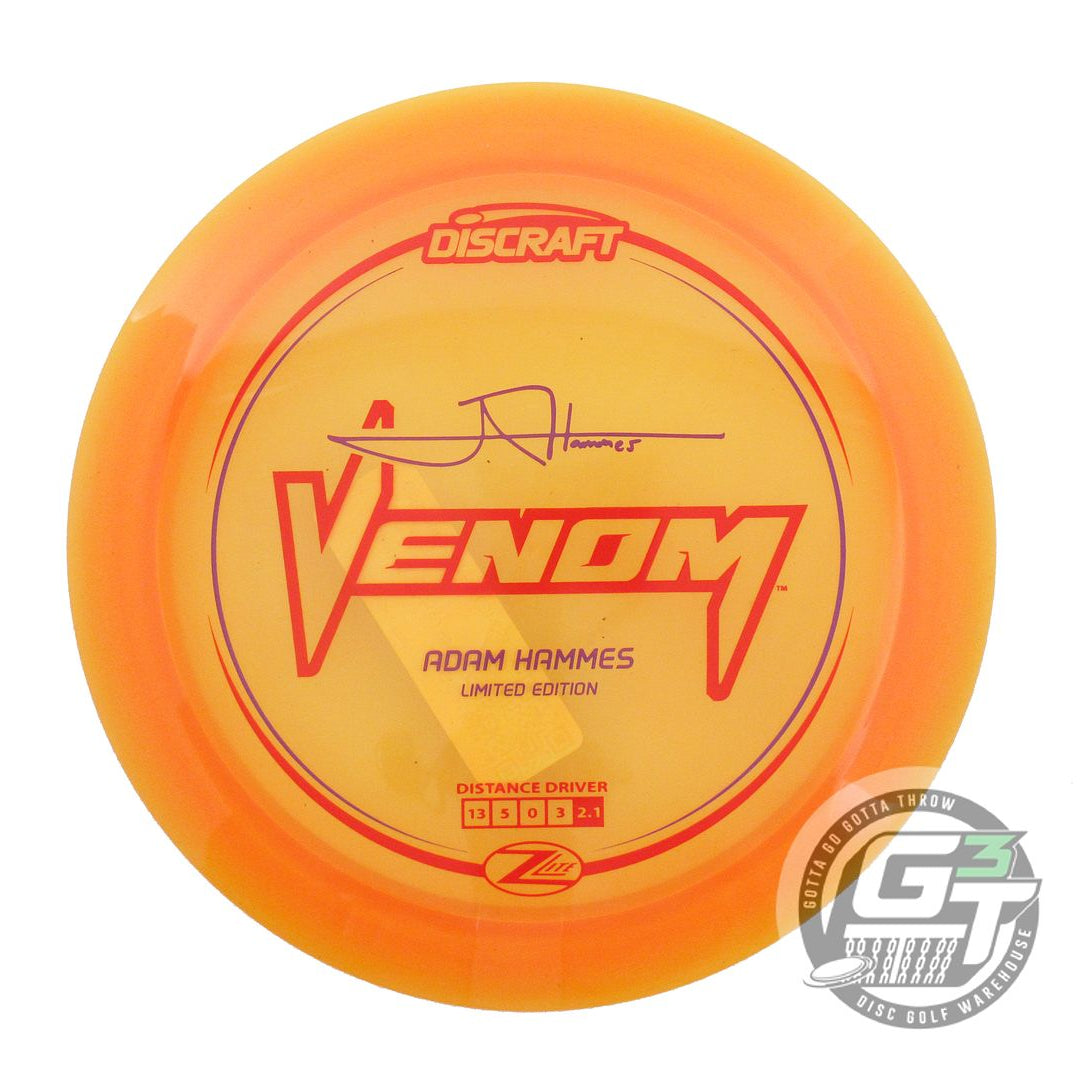 Discraft Limited Edition 2024 Elite Team Adam Hammes Z Lite Venom Distance Driver Golf Disc (Individually Listed)