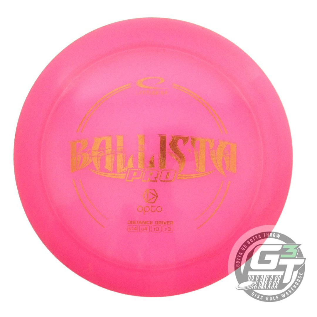 USED Latitude 64 Opto Ballista Pro 170g Pink Orange Foil Distance Driver Disc