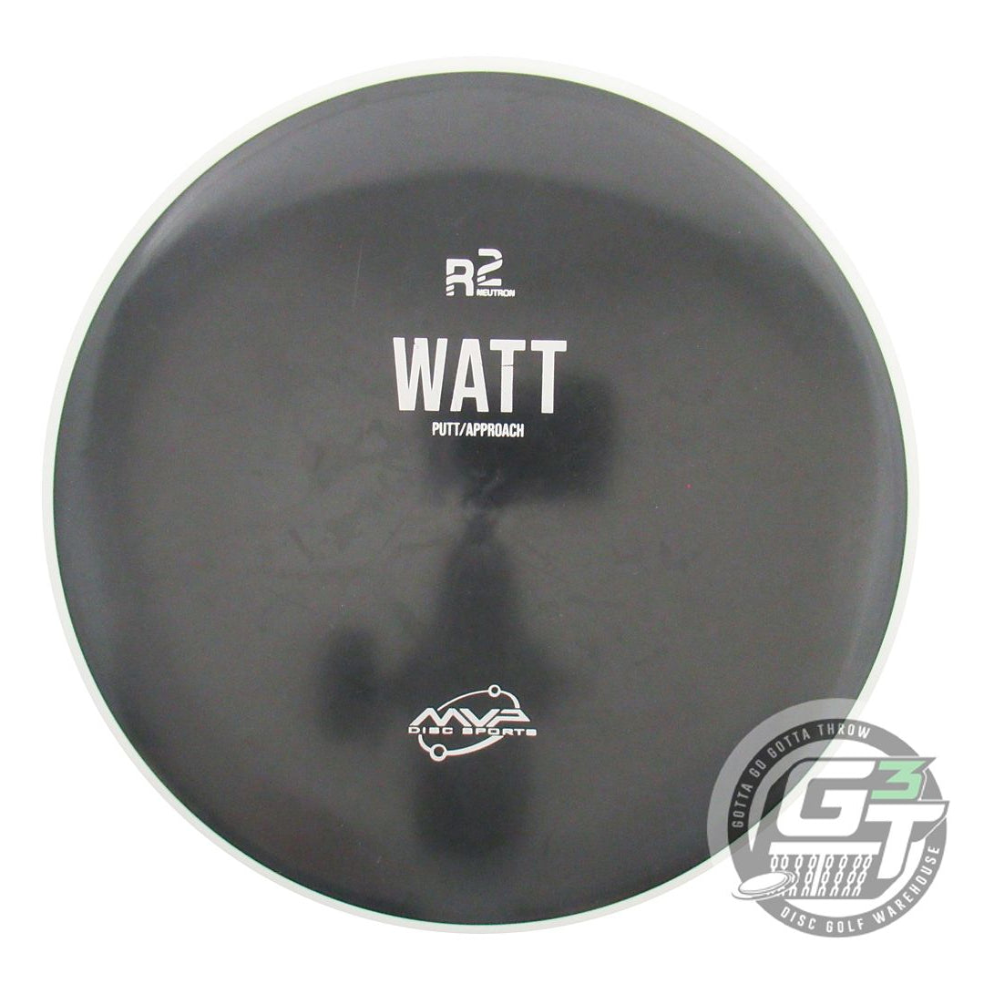 USED MVP Disc Sports R2 Neutron Watt 171g Black White Rim Putter Golf Disc