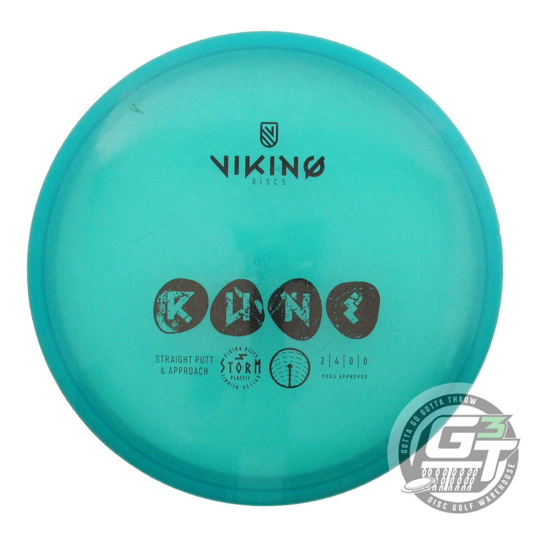 USED Viking Discs Storm Rune 176g Teal Black Stamp A Putter Golf Disc
