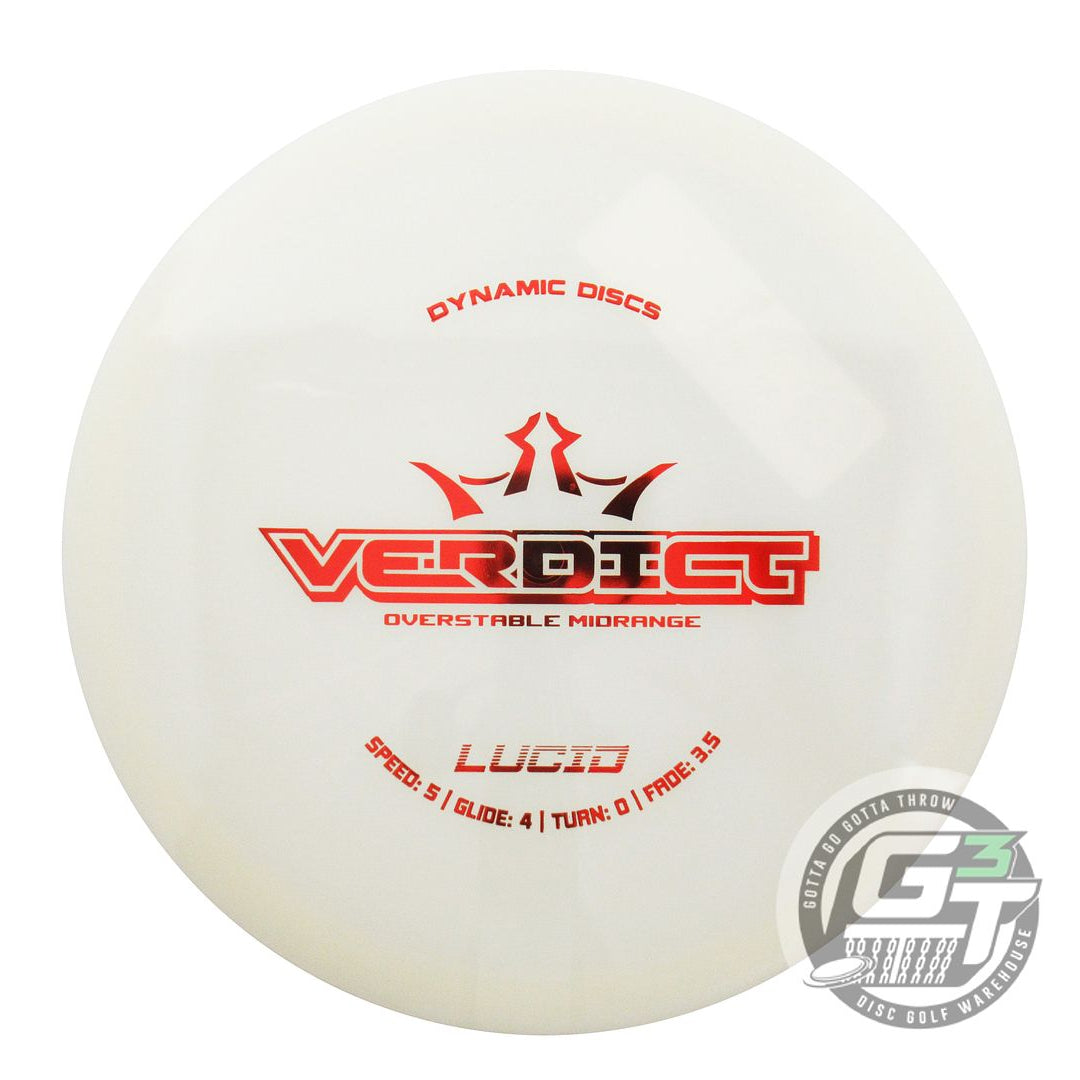 Dynamic Discs Lucid Verdict Midrange Golf Disc (Individually Listed)