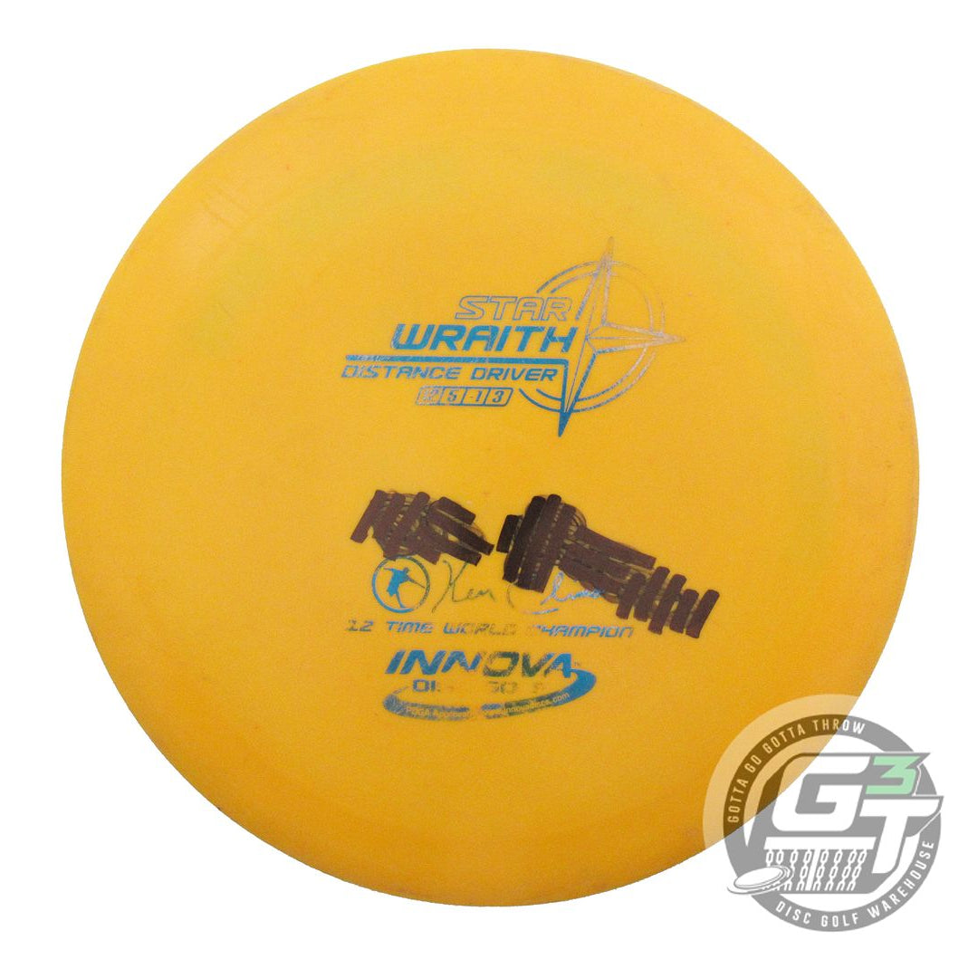 USED Innova Star Wraith 172g Marigold Blue Foil 12 SPEED RARE Driver Golf Disc
