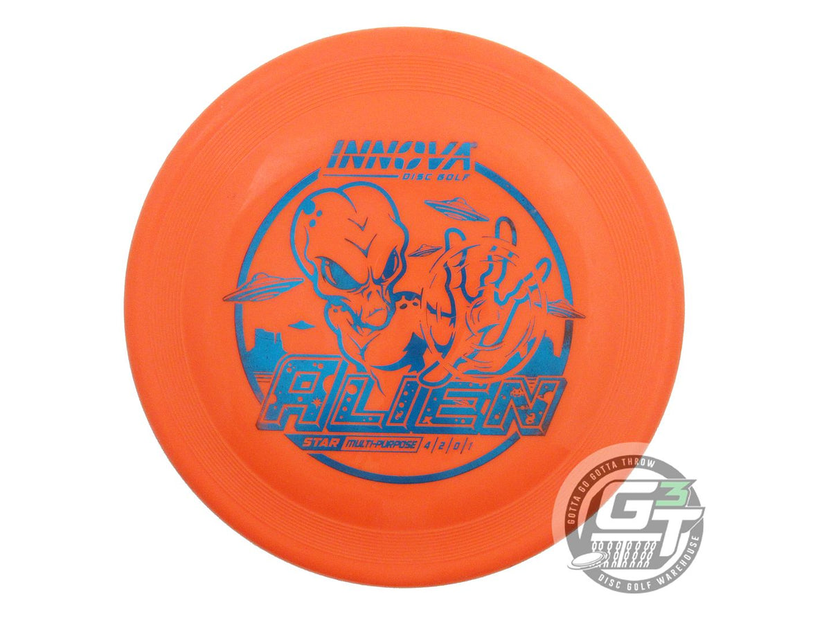 USED Innova Star Alien 179g Orange Blue Foil Putter Golf Disc – Gotta ...
