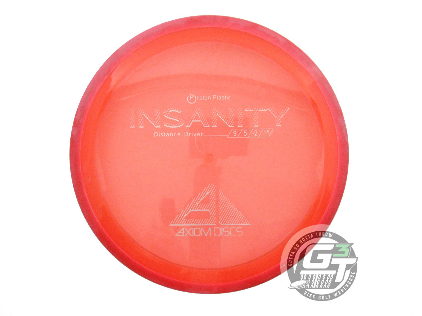 USED Axiom Discs Proton Insanity 162g Orange Pink Rim Distance Driver Golf Disc