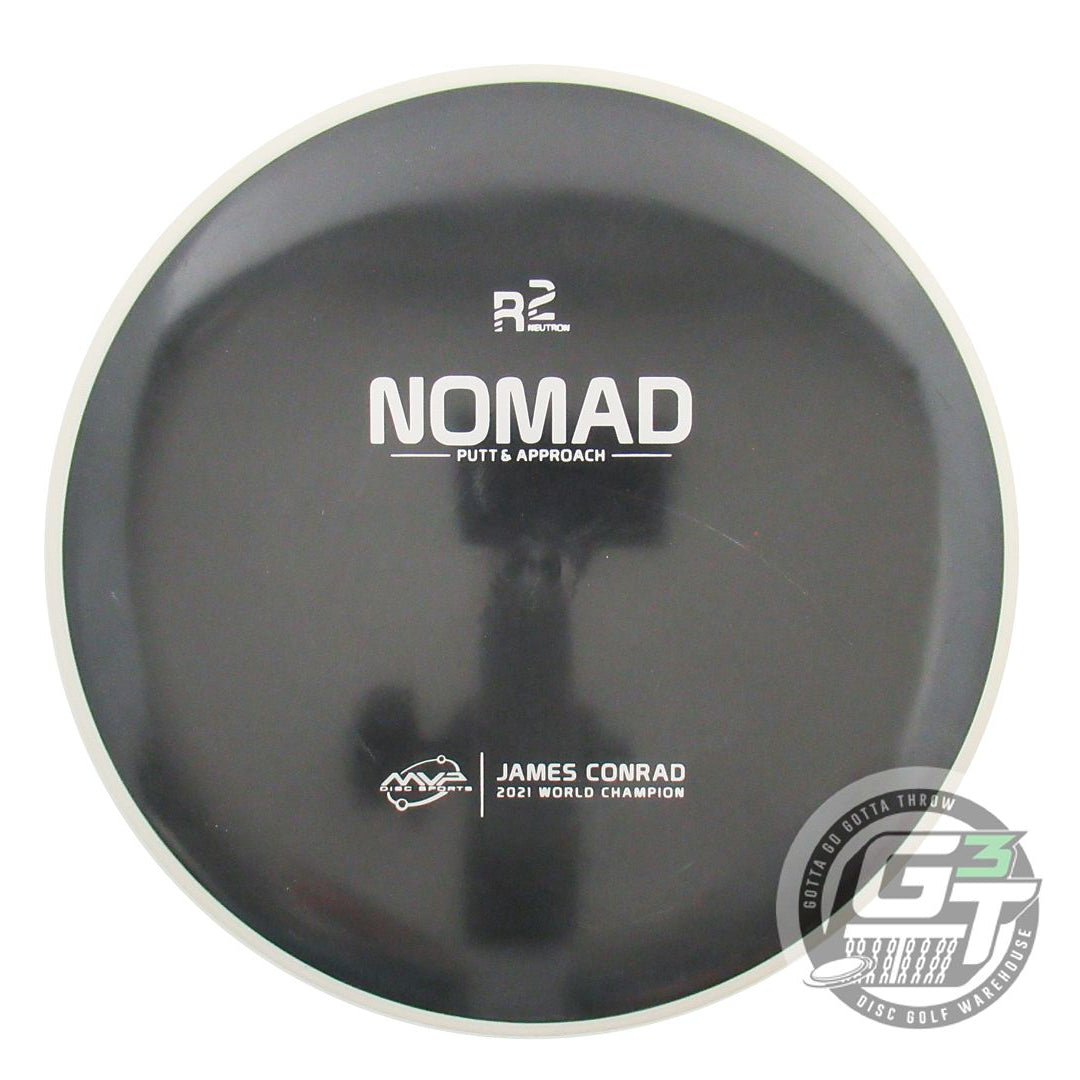 USED MVP Disc Sports R2 Neutron Nomad 170g Black White Rim Putter Golf Disc