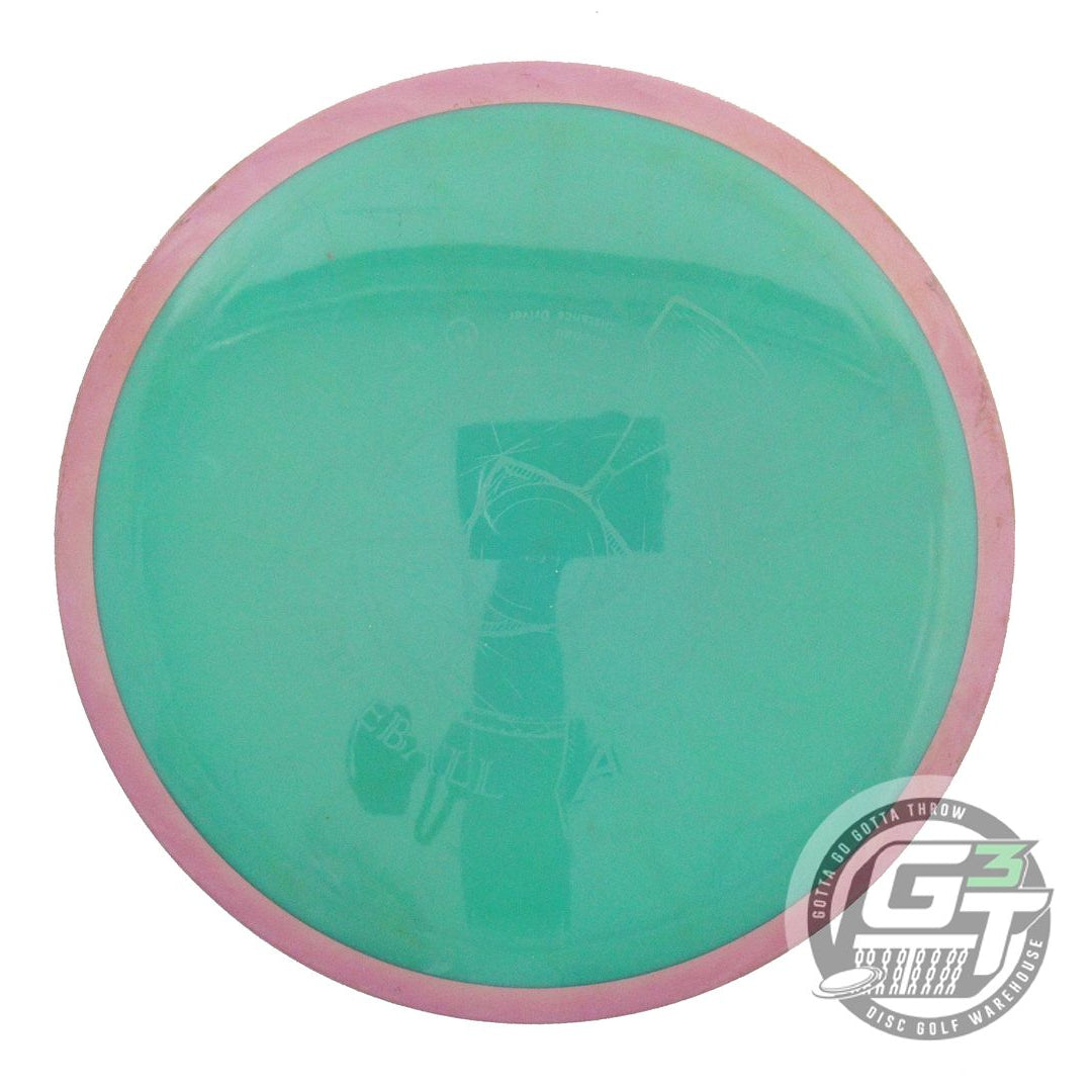 USED Axiom Discs Neutron Fireball 171g Green Lilac Rim Distance Driver Golf Disc